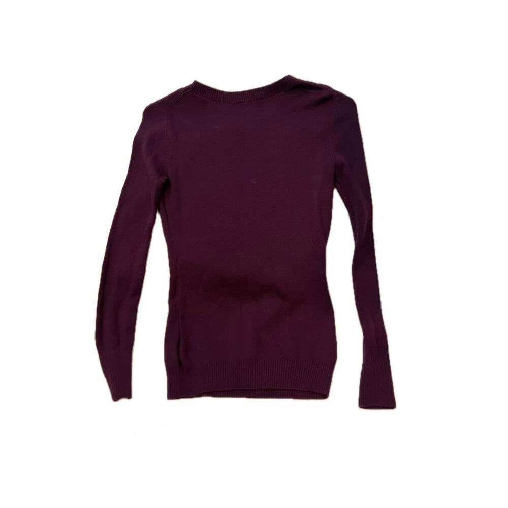 Express Crew Neck Purple Knit Sweater Womans Medium - Picture 2 of 3